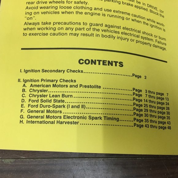 1978 Accel Eliminator Ignition Test Procedures Electronic Ignition Manual AP 318 - Picture 6 of 16